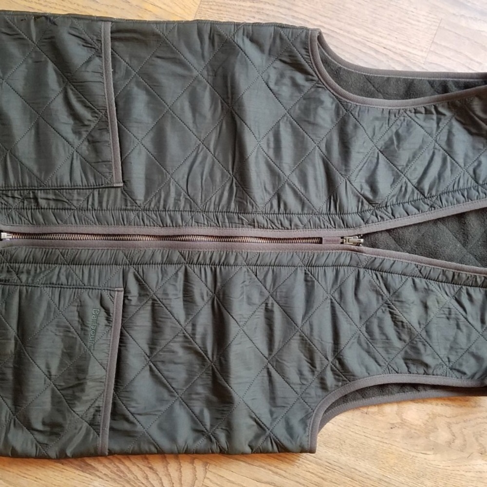 Barbour Green Vest Small